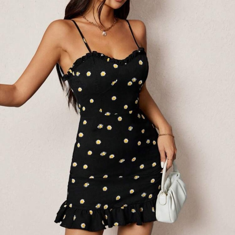 Black Daisy Dress